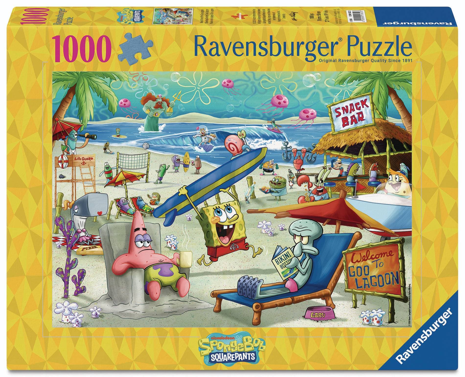 Ravensburger Puzzle 120018223 Spongebob 1000 dílků