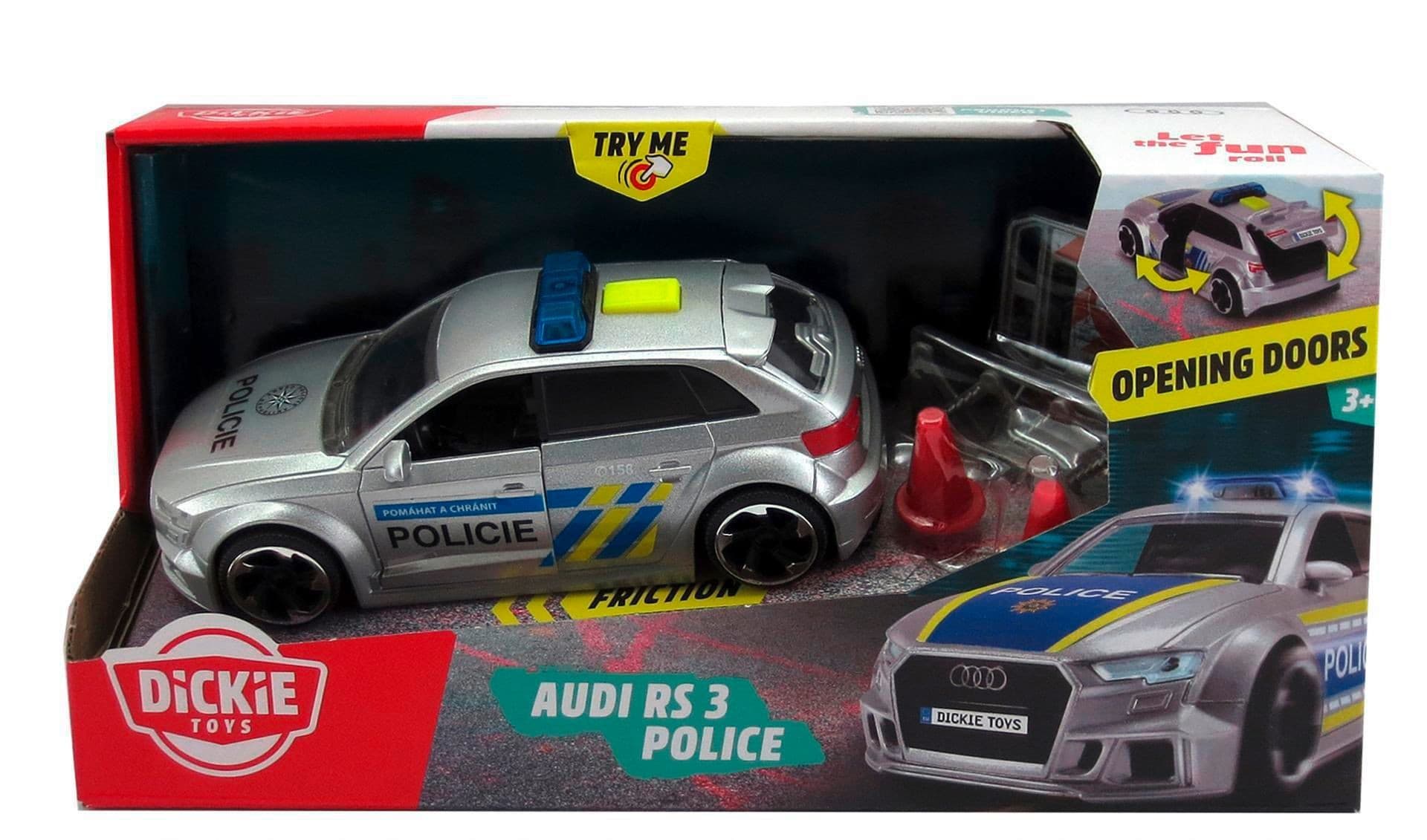 Dickie Audi RS3 policie, česká verze