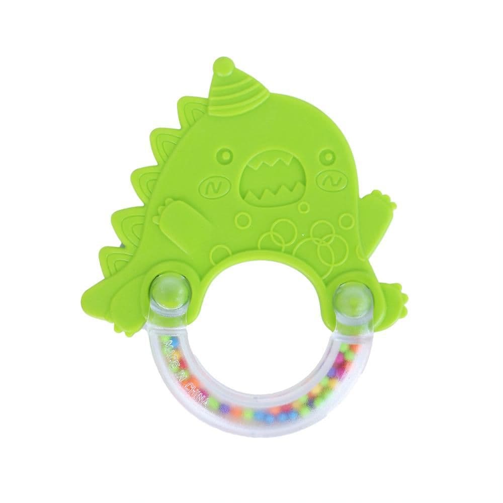 Rappa Baby Barevné chrastítko/kousátko dinosaurus 0m+