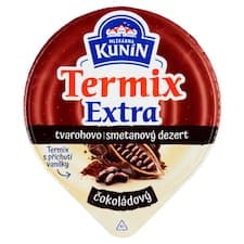 Mlékárna Kunín Termix extra tvarohovo smetanový dezert čokoládový 130g