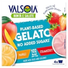 Valsoia Zmrzlina na bázi rostlinných složek 4 x 129ml (516ml)
