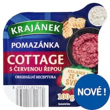 Krajánek Pomazánka cottage s červenou řepou 100g