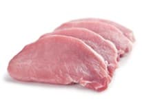 Vepřová pečeně bez kůže kuch. úprava plátky chlaz. váž. 50 x 150 g vlastní výroba