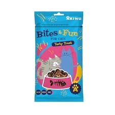 Akinu BITES & FUN Jehněčí kousky pamlsek pro kočky 60 g