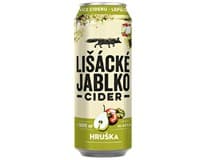 LIŠÁCKÉ JABLKO Cider hruška 6 x 500 ml plech