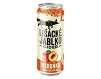 LIŠÁCKÉ JABLKO Cider meruňka 24 x 500 ml plech