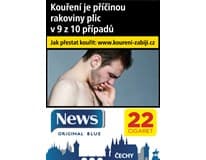 News Blue king size tvrdé bal. 8 krab. 22 ks kolek U 159 Kč VO cena