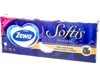 Zewa Softis Original papírové kapesníčky 4vrstvé 10 x 9 ks