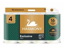HARMONY Exclusive Toaletní papír 4vrstvý 17 m Pure white Herbal parfémovaný 16 ks
