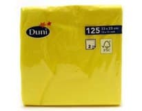 Duni Ubrousky 33 cm 2vrstvé žluté 125 ks