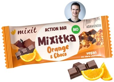Mixit Action BIO Mixitka Adama Ondry - Pomeranč a čokoláda