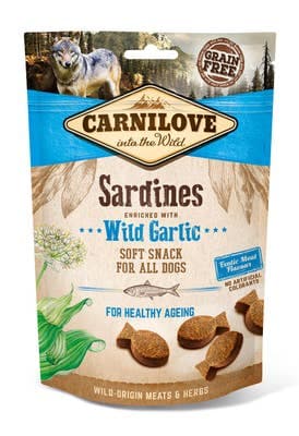 Carnilove Grain-Free Dog Semi Moist Sardines enriched with Wild garlic