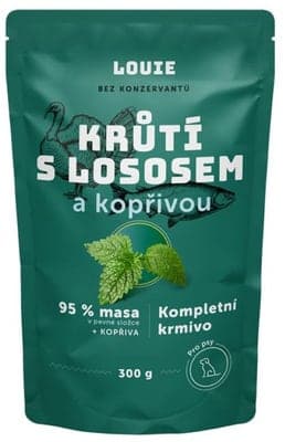 Louie Kapsička krůtí s lososem a kopřivou pro psy