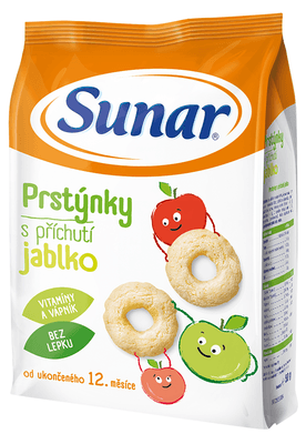 Sunar dětské křupky jablečné prstýnky
