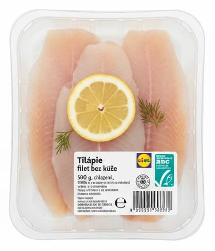 Tilápie filet bez kůže