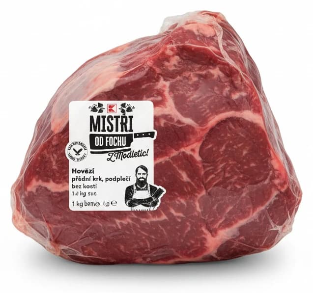 Hovězí přední krk, podplečí bez kosti