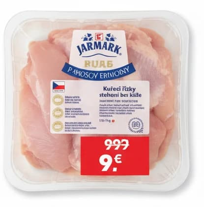 Kuřecí řízky stehenní bez kůže