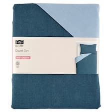 F&F Home Blue Reversible ložní souprava 140 cm x 200 cm