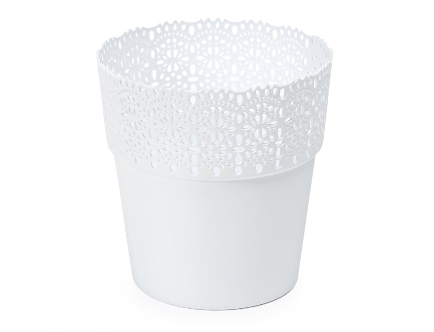 Obal na květináč Bella Ø 13 cm, bílý