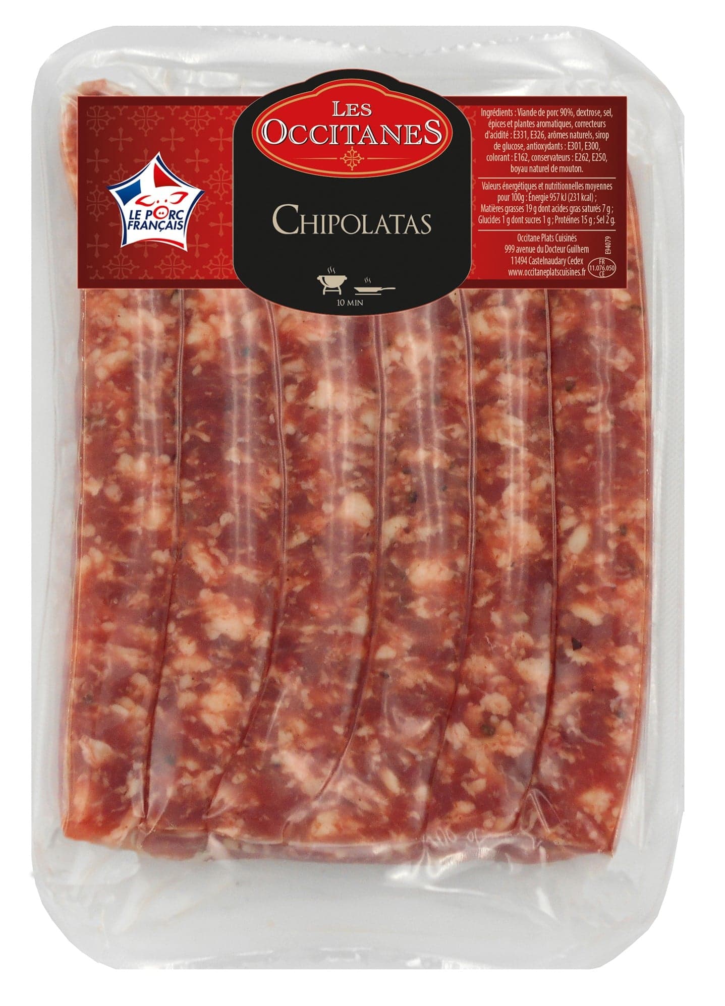 Les Occitanes Chipolatas klobásy na gril