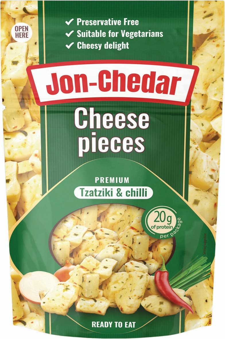JON-CHEDAR tzatziki & chilli  80g