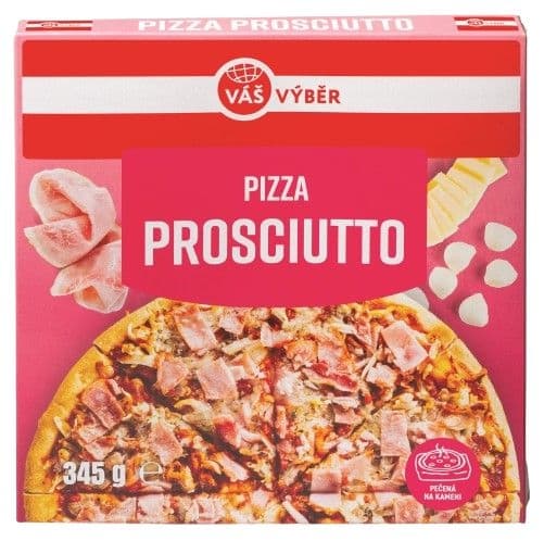 Váš Výběr Pizza Prosciutto mražená 345g