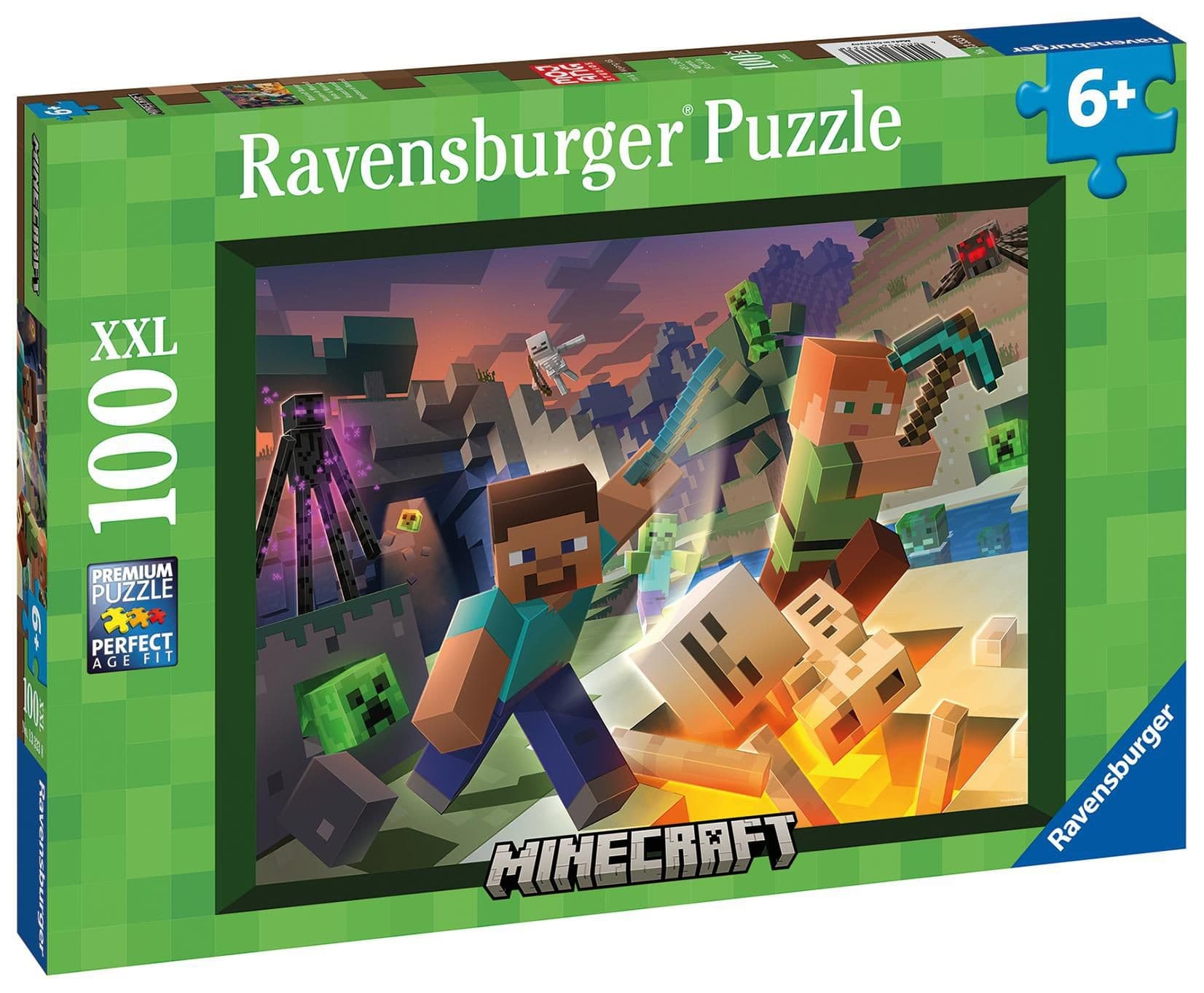 Ravensburger puzzle 133338 Minecraft: Monstra z Minecraftu 100 dílků