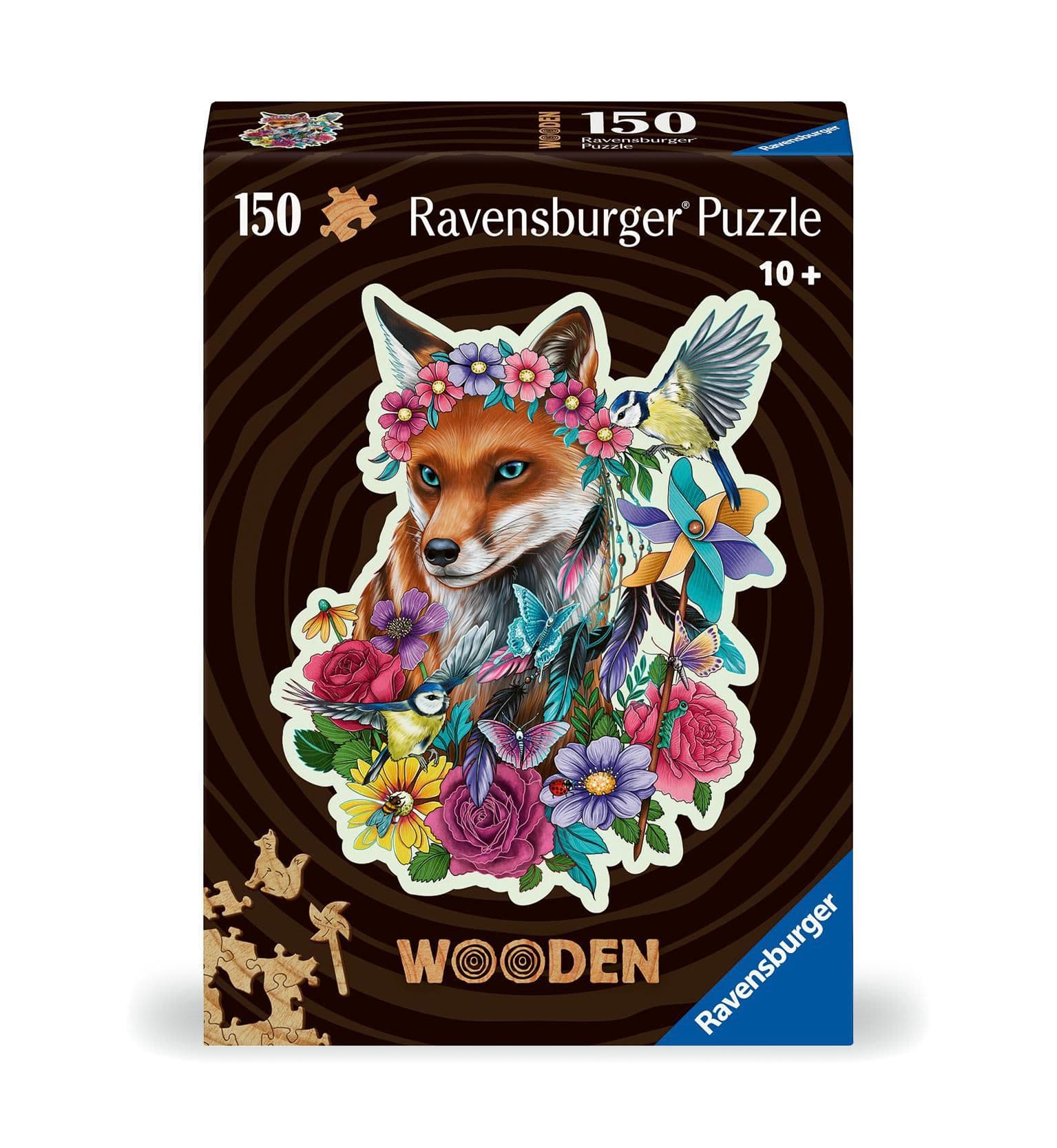 Ravensburger puzzle 175123 Dřevěné puzzle Barevná liška 150 dílků