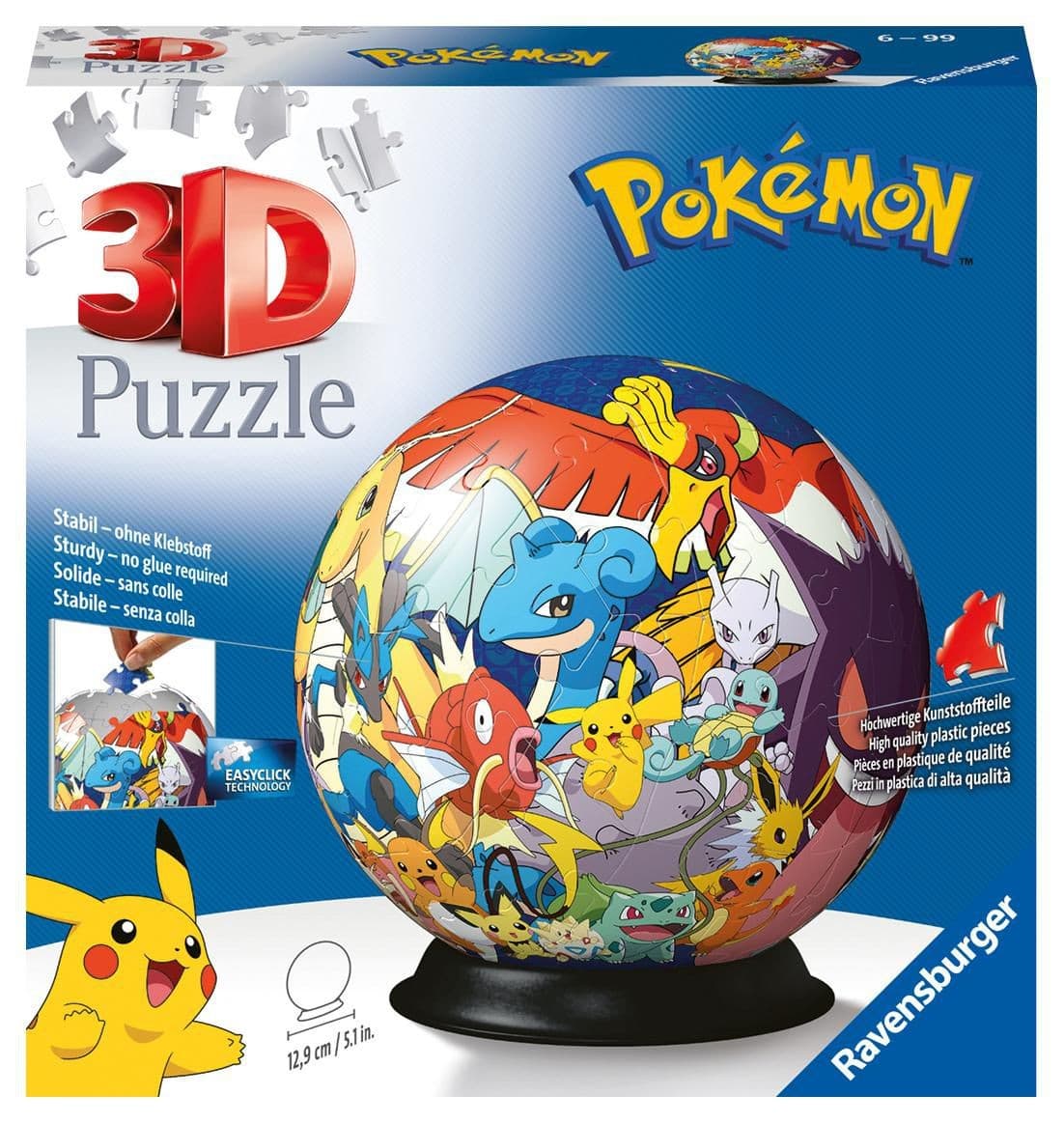 Ravensburger puzzle 117857 Puzzle-Ball Pokémon 72 dílků