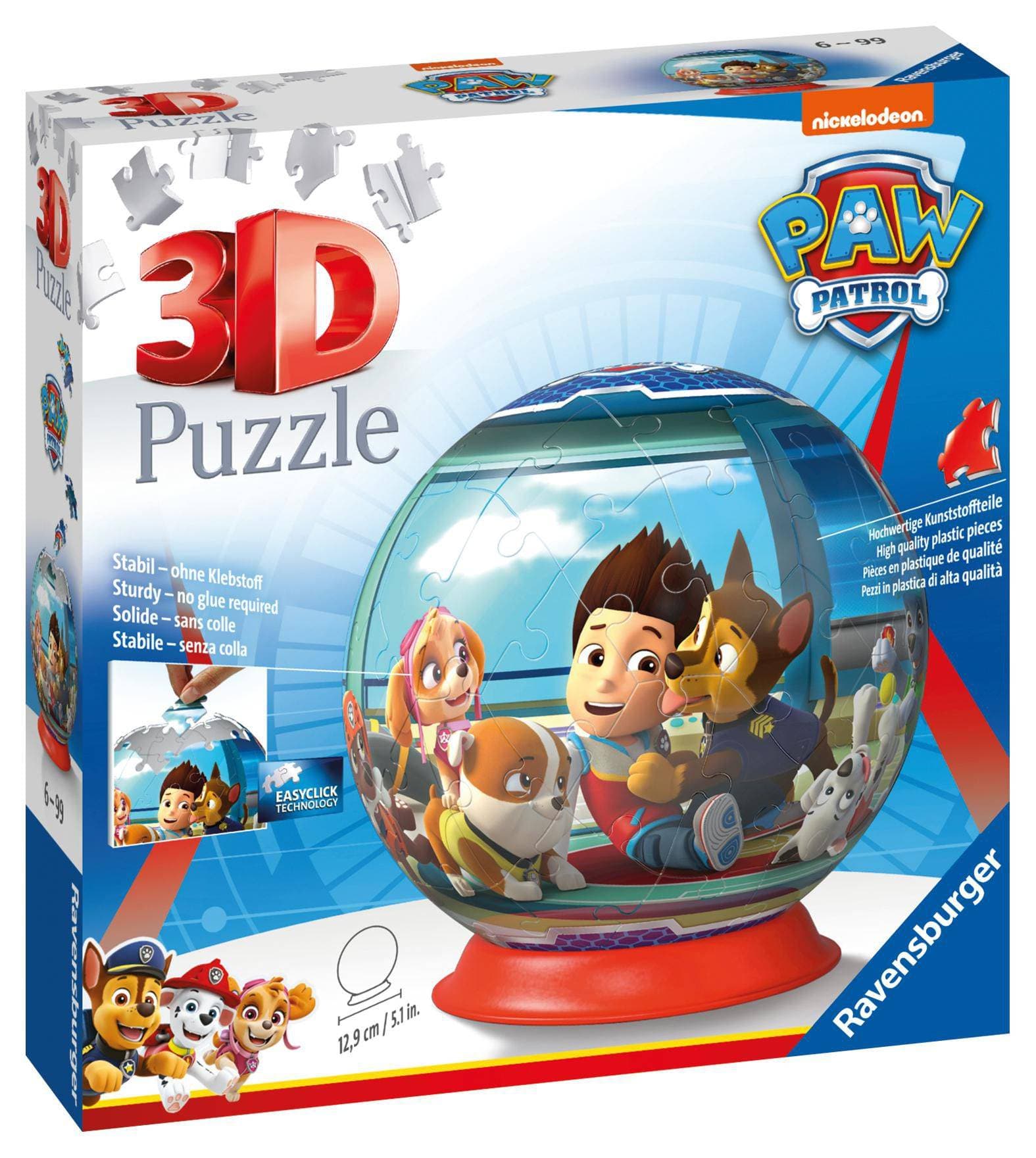 Ravensburger puzzle 121861 Puzzle-Ball Tlapková patrola 72 dílků