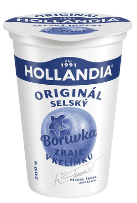 Hollandia Selský jogurt, borůvka