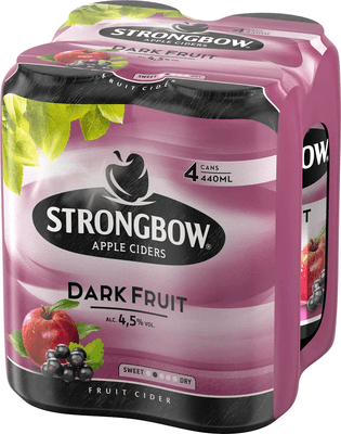 Strongbow Cider Dark Fruit 4x440 ml, plech