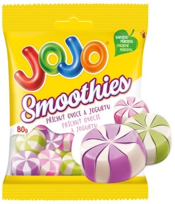 Jojo Smoothies želé bonbóny s jogurtovo-ovocnými příchutěmi