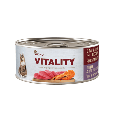 Akinu VITALITY Tuňák s krevetami pro kočky