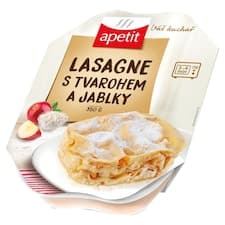Apetit Lasagne s tvarohem a jablky 350g