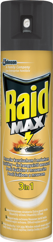 Raid Max 3v1 proti švábům a mravencům