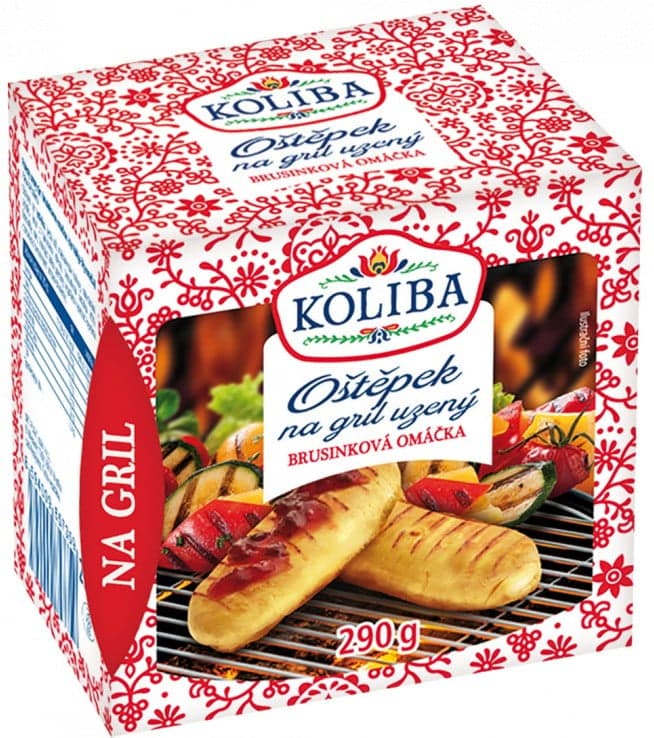 Koliba Oštěpky na gril (4×60 g) s brusinkovou omáčkou