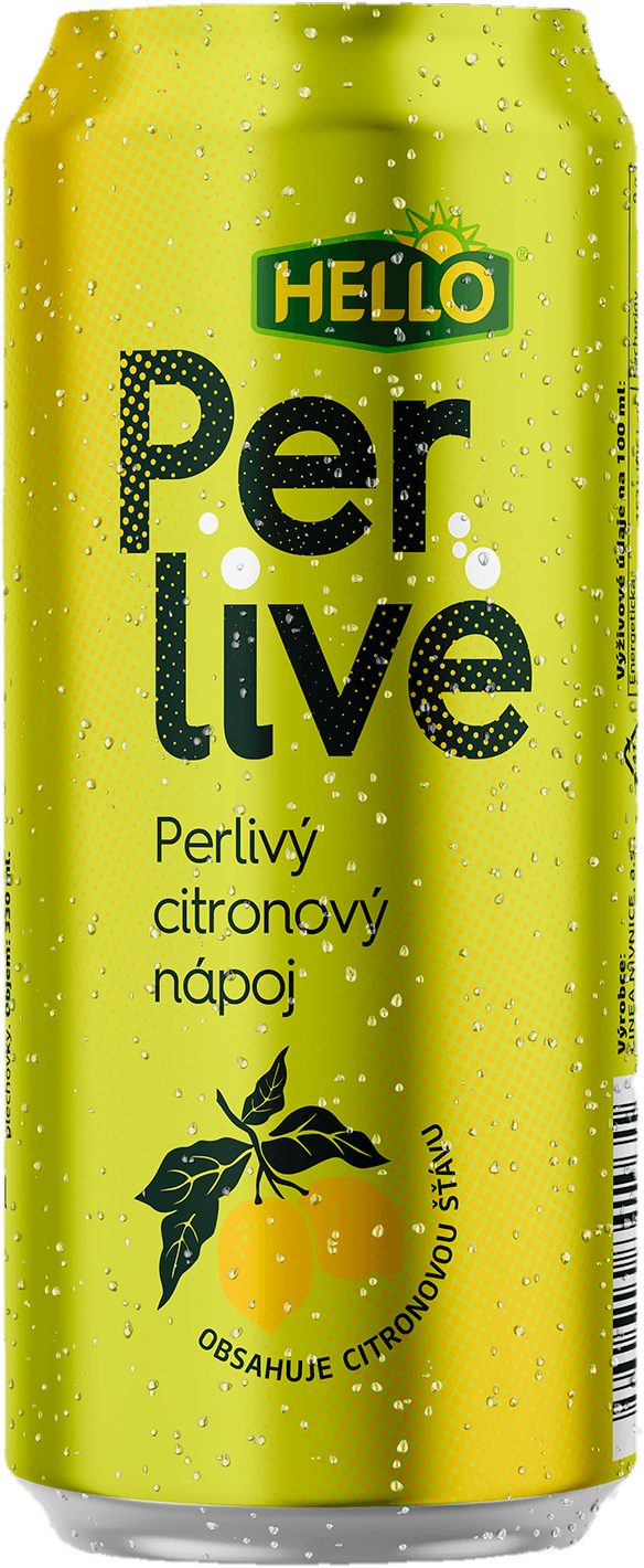 Hello Perlivé citron plech