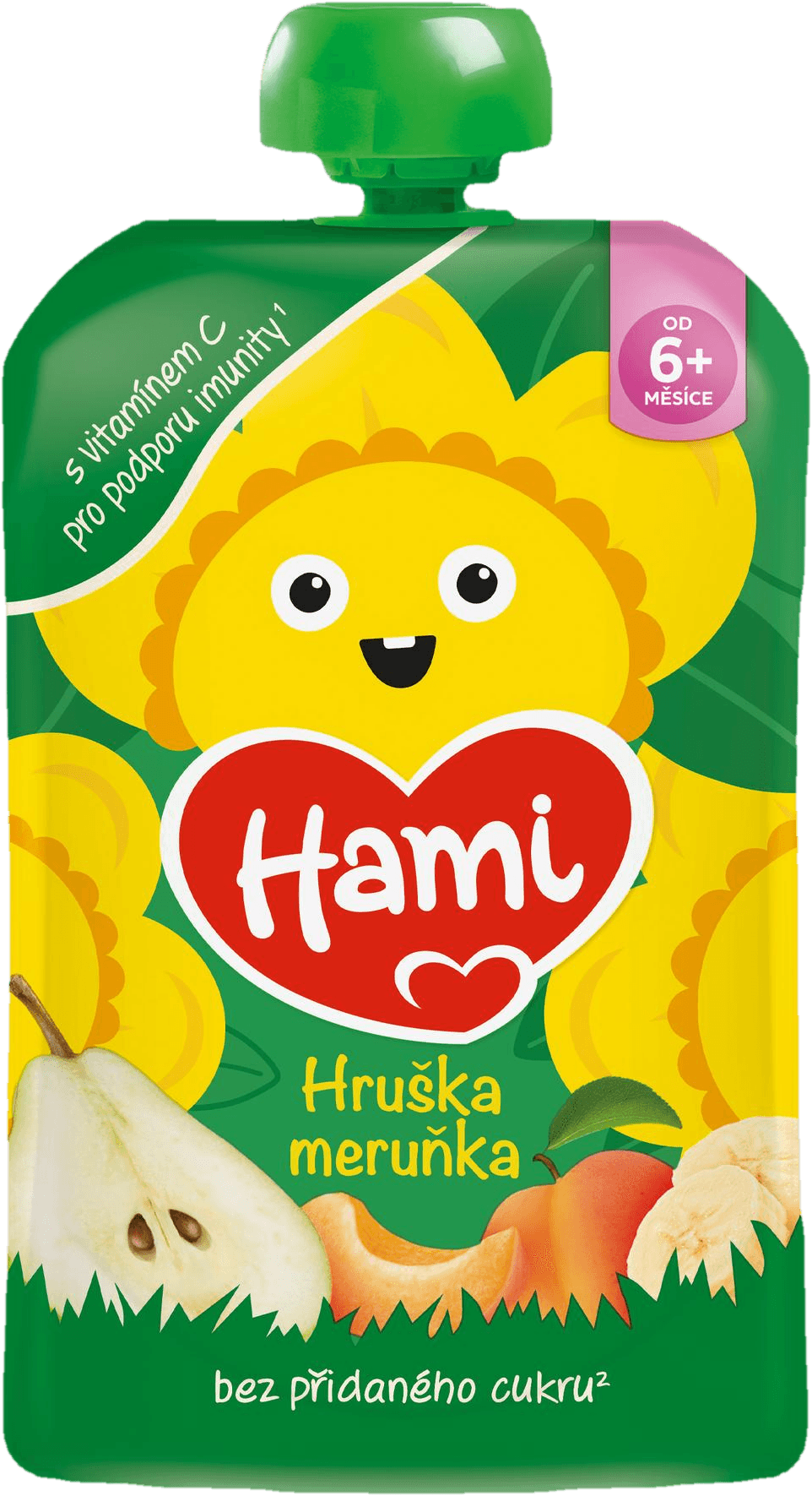 Hami Kapsička jablko, hruška, banán a meruňka