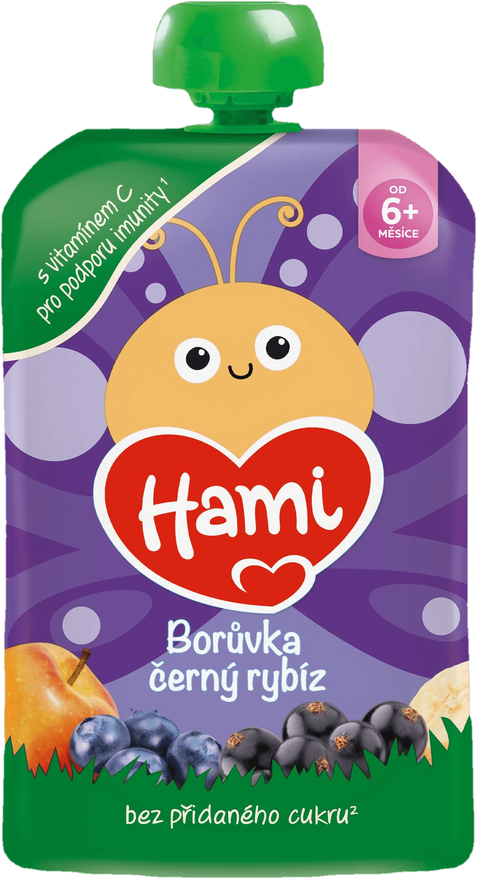 Hami Kapsička jablko, banán, černý rybíz a borůvky