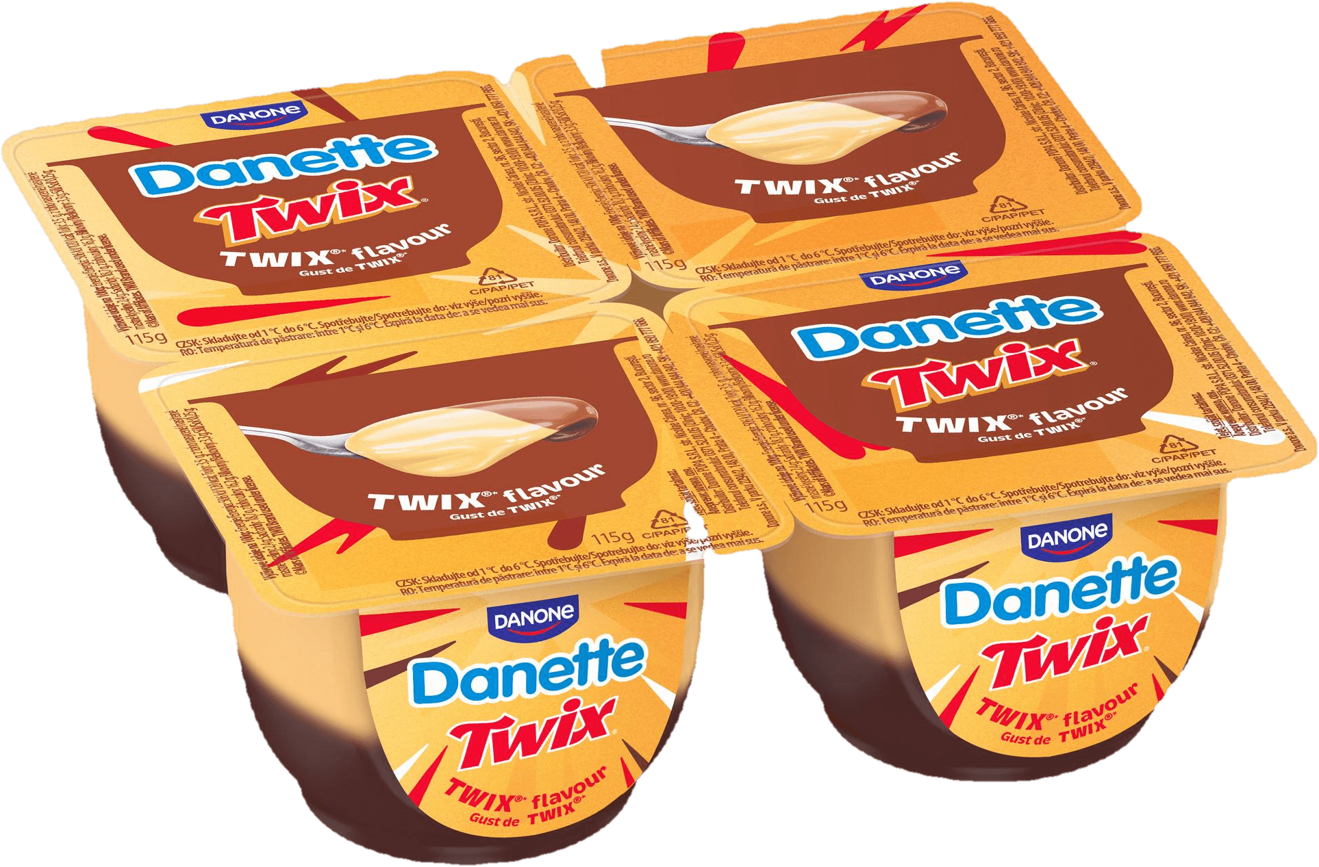 Danette Dezert s příchutí Twix (4×115 g)