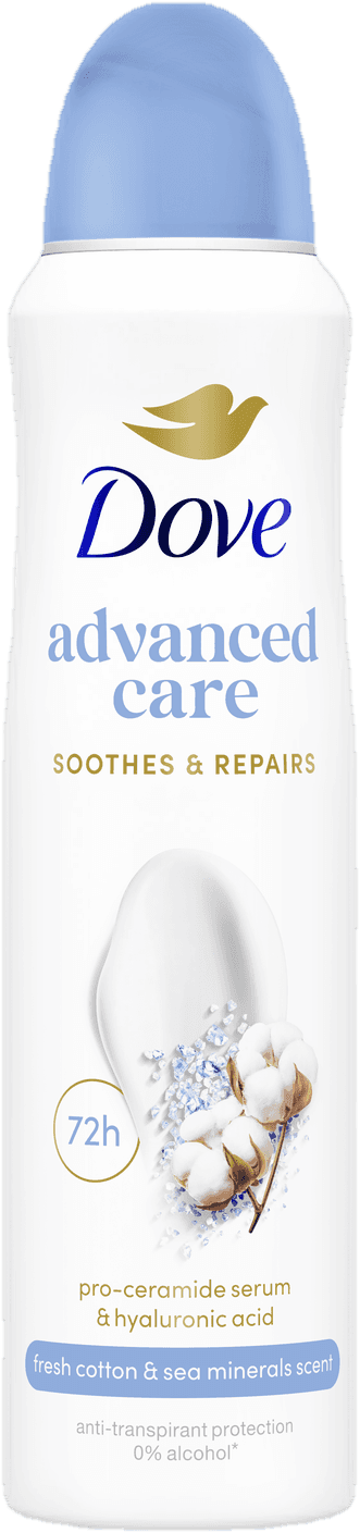 Dove Advanced Care Fresh Cotton and Sea Minerals antiperspirant sprej