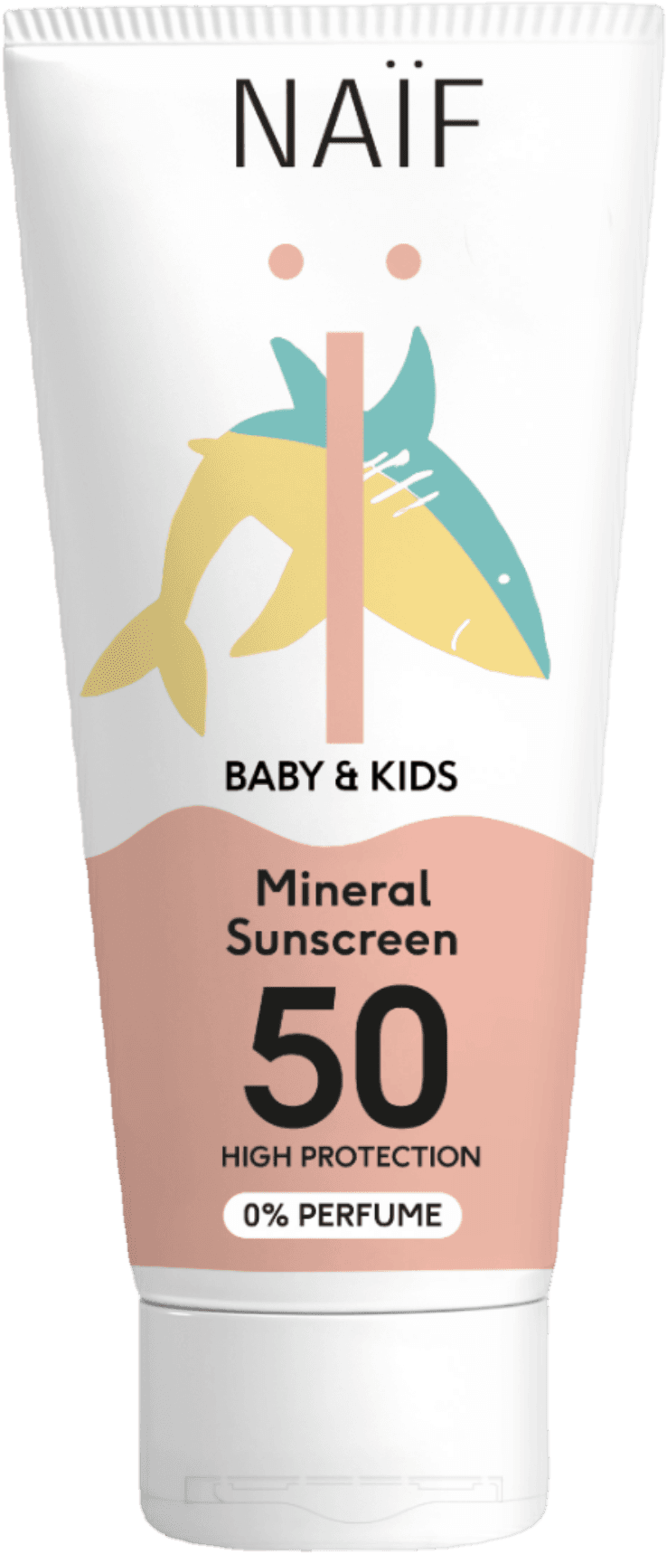 NAÏF Ochranný krém na opalování SPF 50 bez parfemace pro děti a miminka