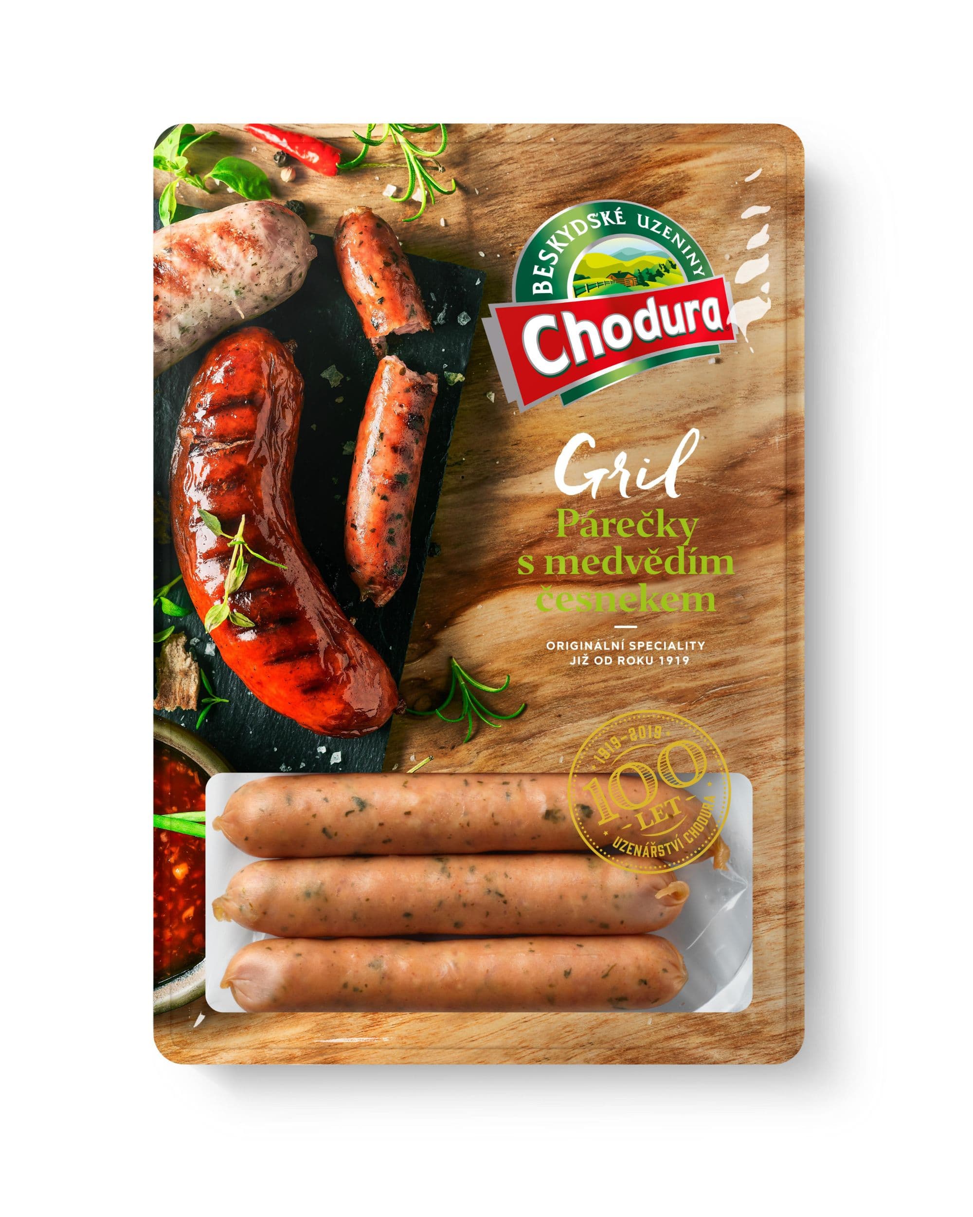 Chodura Gril Párečky s medvědím česnekem 270g
