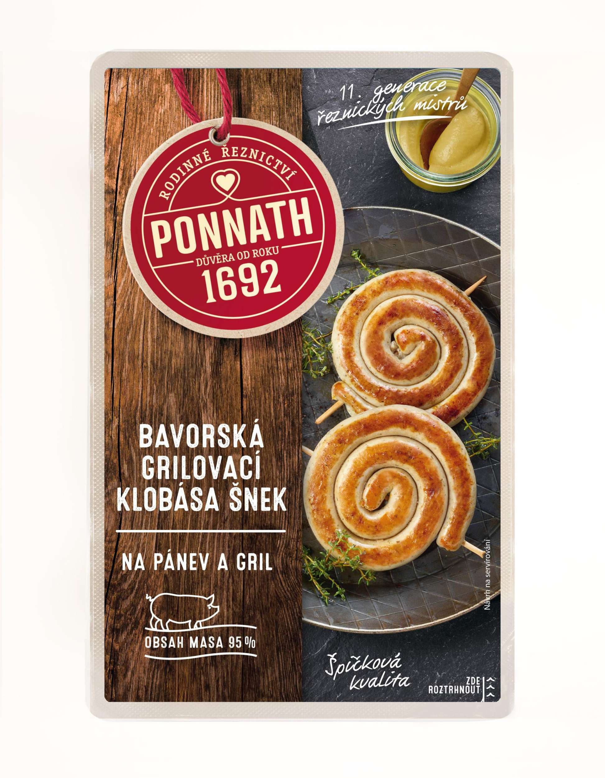 Ponnath Bavorská klobása šnek 200g