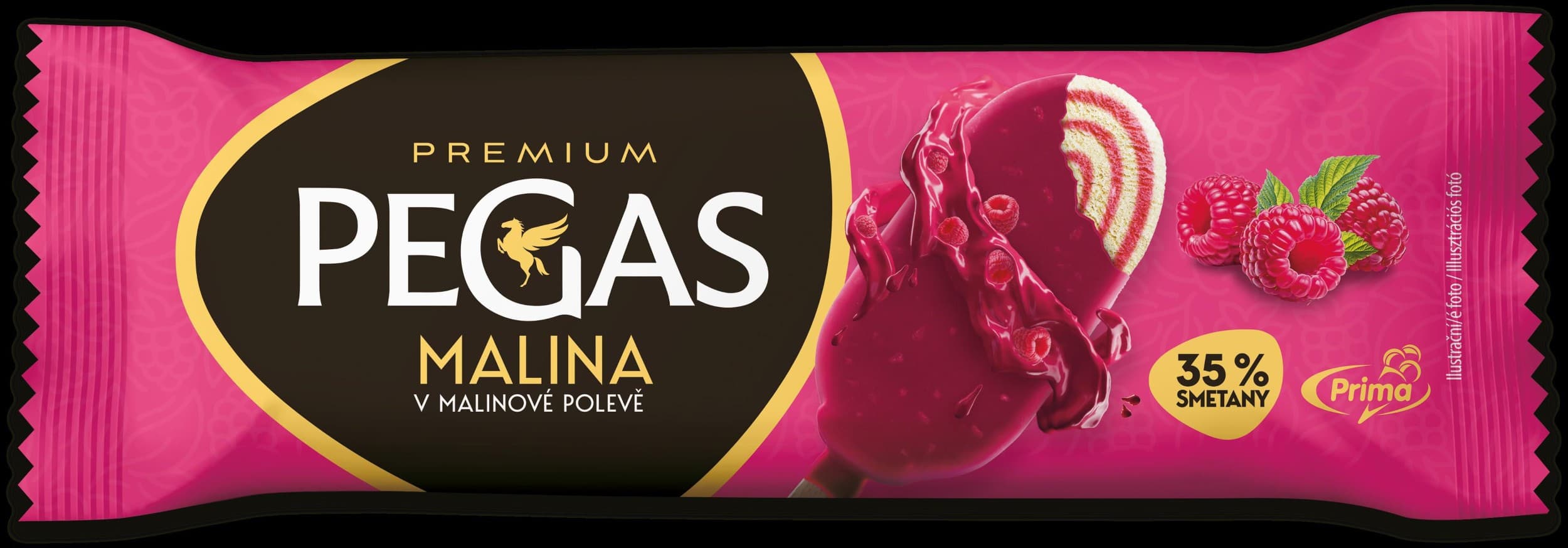 Pegas Premium Malina v malinové polevě 90ml