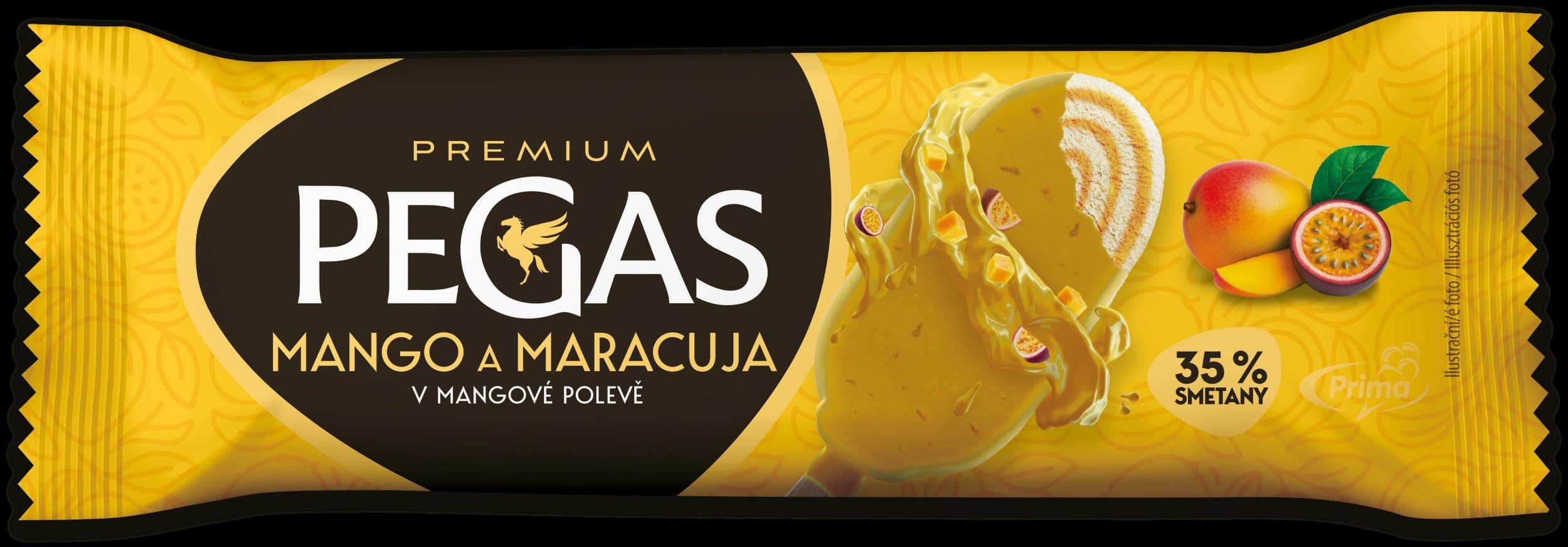 Pegas Premium Mango & Marakuja v mangové polevě 90ml