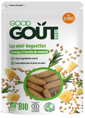 Good Gout BIO Mini bagetky s rozmarýnem a sýrem