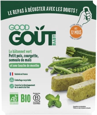 Good Gout BIO BLW Tyčinky z hrášku a cukety