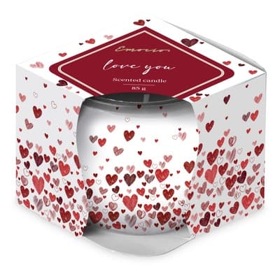 Emocio Love You vonná svíčka, sklo dekor (70 x 62 mm)